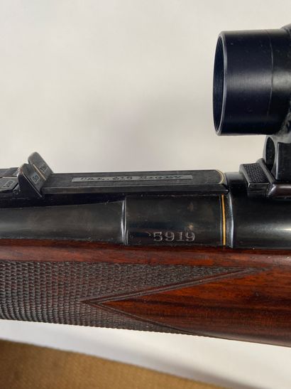 null Hartmann & Weiss Hamburg London bolt action rifle, caliber 416 RIGBY. Barrel...