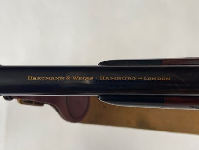 null Hartmann & Weiss Hamburg London bolt action rifle, caliber 416 RIGBY. Barrel...