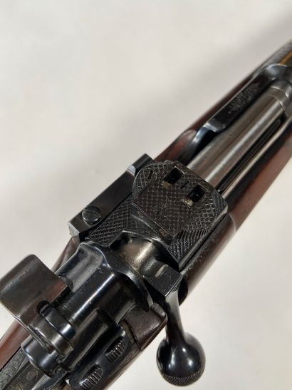 null Auguste Francotte bolt action rifle, caliber 270 Win. Blued and signed in gold...