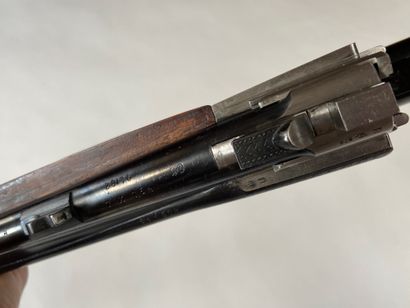 null Bockdrilling rifle, three shots by Kettner Ifli Metz, one 20-76 caliber, one...