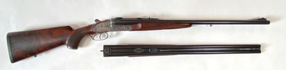 null Ludwig Borovnick Ferlach rifle, double express, with two pairs of barrels caliber...