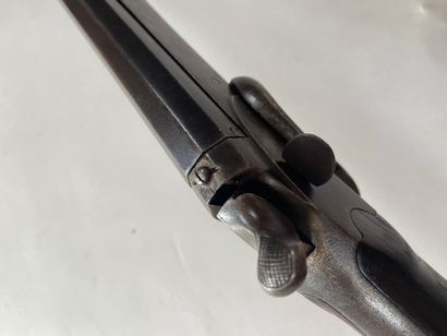 null Petite carabine pliante de braconnier, un coup calibre 12 mm, à chien extérieur....