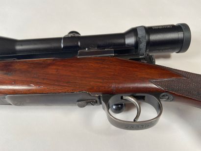 null Holland & Holland bolt action rifle, caliber 275. Round barrel with rise, signed...