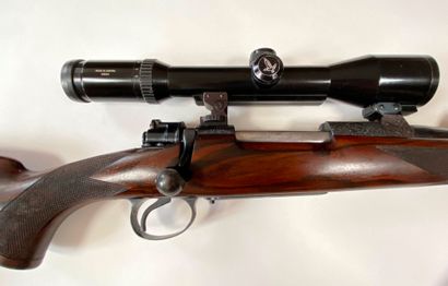 null Auguste Francotte bolt action rifle, caliber 270 Win. Blued and signed in gold...