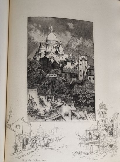 null PARIS. — MORIN (Louis). Montmartre s’en va… Paris, Jean Borderel, 1908. In-4,...