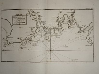 null 
BELLIN. Le Petit Atlas maritime. Recueil des cartes et plans des quatre parties...