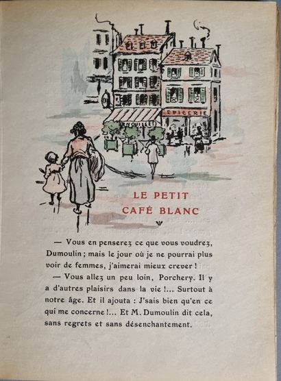 null PARIS. — BOUTET (Henri). Le Petit café blanc. Paris, Barboteau, s.d. In-12,...