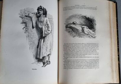 null SUE (Eugène). Le Juif errant. Paris, Paulin, 1845. 4 volumes grand in-8, demi-maroquin...