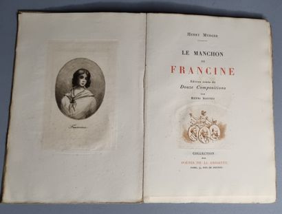 null BOUTET (Henri). — MURGER Henry. Le Manchon de Francine. Paris, Collection des...
