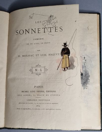 null MEILHAC (Henri) et Ludovic HALÉVY. Sonnettes. Comédie un acte. Deuxième édition....
