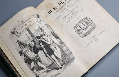 null PARIS. — LURINE (Louis). Les Rues de Paris. Paris, G. Kugelmann, 1844. 2 volumes...