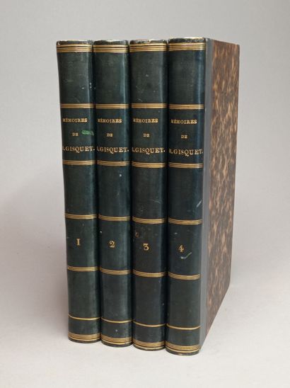 null GISQUET (Henri-Joseph). Mémoires. Paris, Marchant, 1840. 4 volumes in-8, demi-veau...