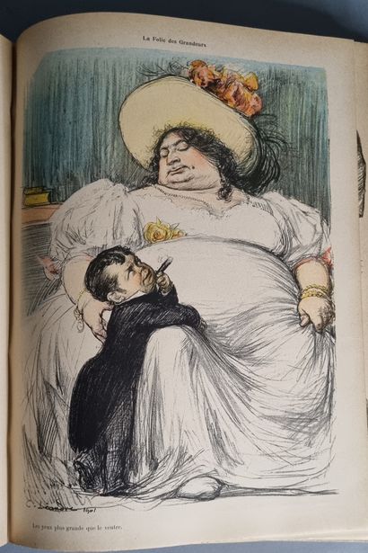 null ALBUM (L’). Les Maîtres de la caricature. Paris, Tallandier, 1902. In-4, cartonnage...