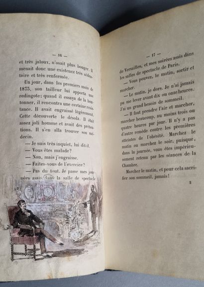 null HALÉVY (Ludovic). Trois coups de foudre. Paris, Conquet, 1886. In-12, bradel...