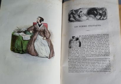 null FRANÇAIS PEINTS PAR EUX-MÊMES (Les). Paris, Curmer, 1841-1842. 5 volumes grand...