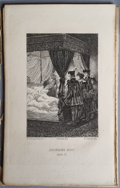 null STRAPAROLE. Les Facétieuses nuits. Paris, Jouaust, 1882. 4 volumes in-12, demi-maroquin...
