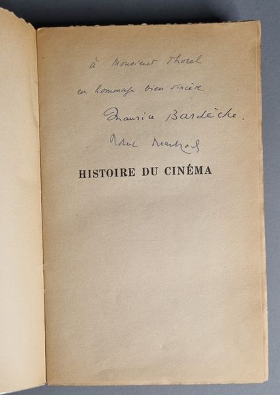 null BARDÈCHE (Maurice) et Robert BRASILLACH. Histoire du Cinéma. Paris, Denoël et...