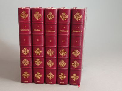 null MOLIÈRE. — Revue Le Moliériste. 1880-1889. 10 volumes in-8, demi-chagrin bordeaux...