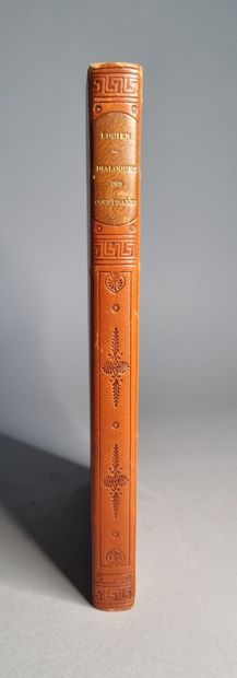 null LUCIEN. Dialogue des courtisanes. Paris, Éditions Boudet, s.d. [1902]. In-4,...