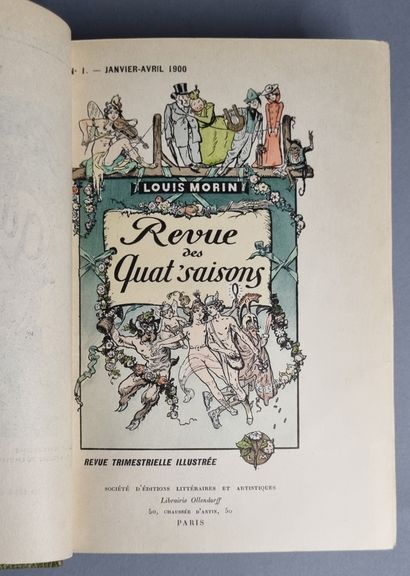 null MORIN (Louis). Revue des Quat’ Saisons. Paris, Ollendorf, 1901. In-12, demi-maroquin...