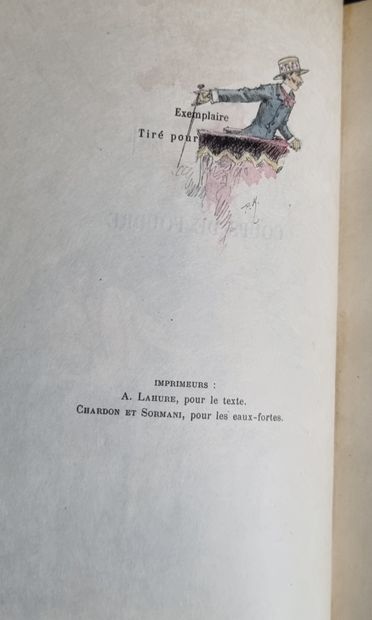 null HALÉVY (Ludovic). Trois coups de foudre. Paris, Conquet, 1886. In-12, maroquin...