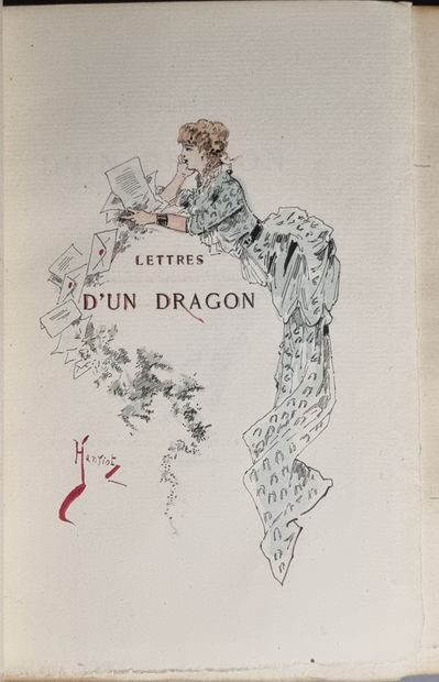 null [DROZ (Paul)]. Lettres d’un dragon. Paris, Victor Havard, 1883. In-12, maroquin...