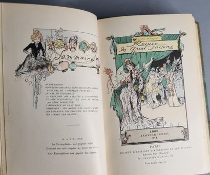 null MORIN (Louis). Revue des Quat’ Saisons. Paris, Ollendorf, 1901. In-12, demi-maroquin...