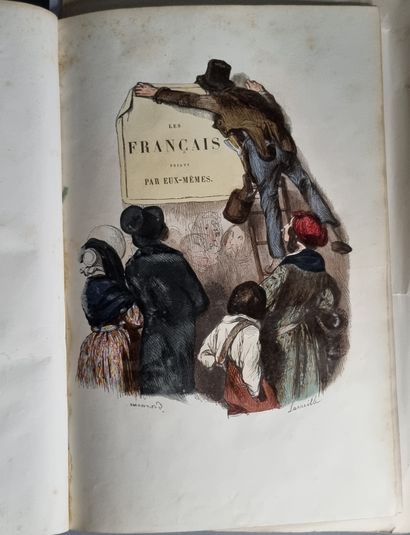 null FRANÇAIS PEINTS PAR EUX-MÊMES (Les). Paris, Curmer, 1841-1842. 5 volumes grand...