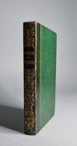 null VOCABULAIRE DES ENFANTS. Dictionnaire pittoresque. Paris, Aubert, 1839. In-8,...