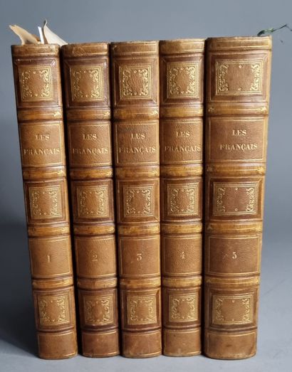 null FRANÇAIS PEINTS PAR EUX-MÊMES (Les). Paris, Curmer, 1841-1842. 5 volumes grand...
