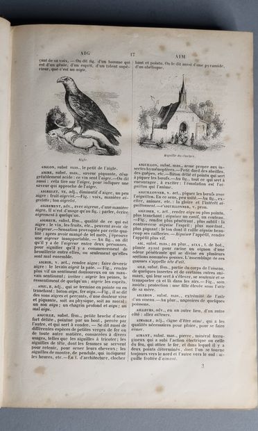 null VOCABULAIRE DES ENFANTS. Dictionnaire pittoresque. Paris, Aubert, 1839. In-8,...