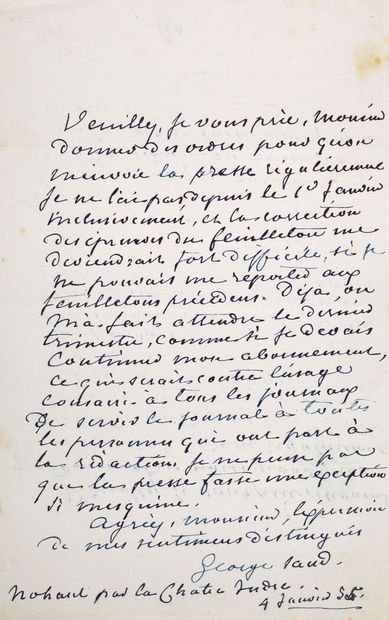 GENET Jean (1910-1986). 2 lettres autographes signées à Antoine Bourseiller, 24 mars...