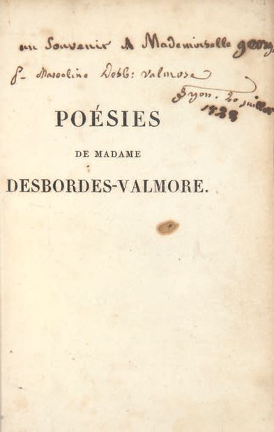 DESBORDES-VALMORE (Marceline).