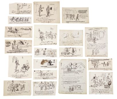 CHAM Amédée de Noé dit (1819-1879). Exceptionnel ensemble de plus de 350 dessins...