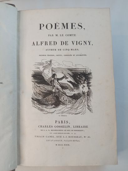 VIGNY (Alfred de). Poèmes. Seconde édition, revue, corrigée et augmentée. Paris,...
