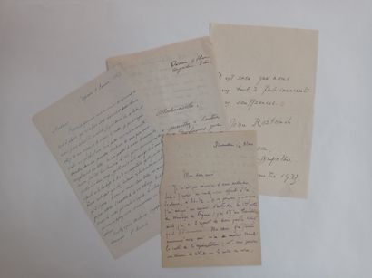 null LITTÉRATURE. Ensemble de 21 documents.
AICARD Jean (1848-1921) 3 lettres autographes...