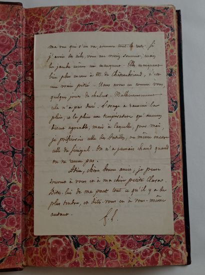 LAMMENAIS (Félicité de). Paroles d'un croyant. Paris, Renduel, 1834. In-8, demi-maroquin...