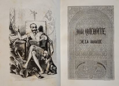 CERVANTES (Miguel de). L'Ingénieux Hidalgo Don Quichotte de la Manche. Traduit et...