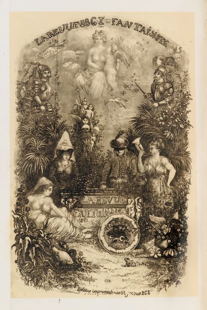 null [REVUE]. La Revue Fantaisiste. Paris, Au Bureau de la Revue, 1861. 3 volumes...