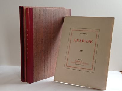 SAINT-JOHN PERSE (Alexis Léger, dit). Anabase. Paris, N.R.F., 1924. In-4, paperback,...