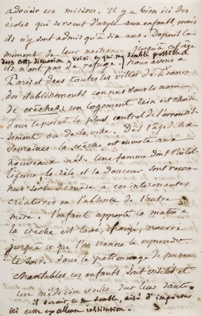 [HUGO VICTOR]. HUGO Adèle (1803-1868) et Victor (1802-1885). Lettre autographe signée...