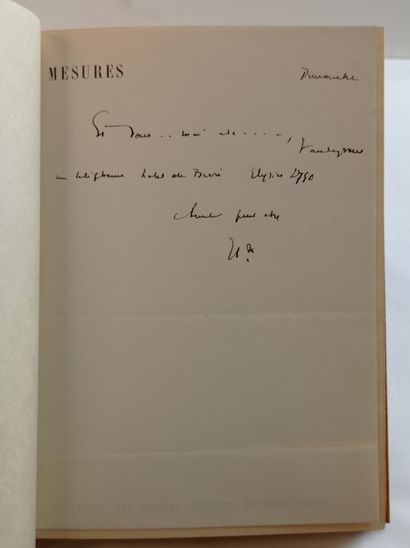 MICHAUX (Henri). Voyage en Grande Garabagne. Paris, Gallimard, 1936. In-12, plein...