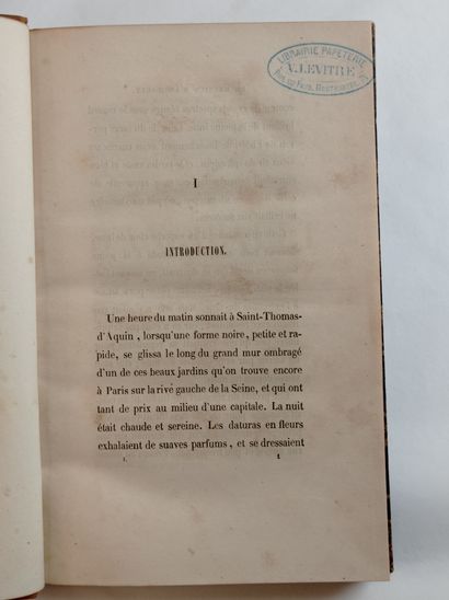 SAND (George). 
Le Meunier d'Angibault. Paris, Desessart, 1845-1846. 3 volumes in-8,...