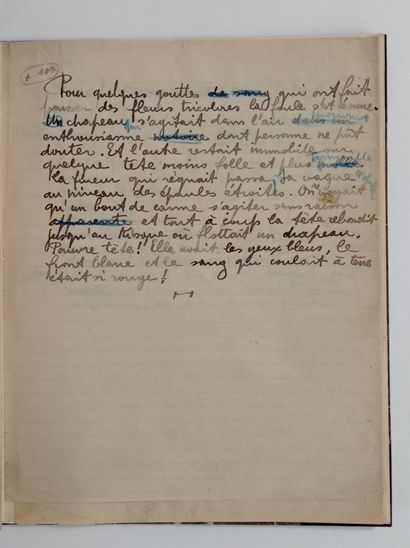 REVERDY (Pierre). Le Voleur de Talan. Manuscrit autographe, [avant 1917], 47 pages...