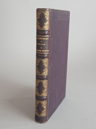 GOBINEAU (Arthur, Comte de). Voyage à Terre-Neuve. Paris, Hachette et Cie, 1861....