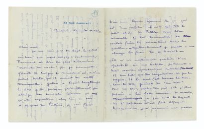 DEBUSSY (Claude). Correspondance avec André Messager. 1902-1910. Ensemble de 21 lettres...