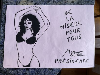 D'après MISS-TIC (1956) 
after Miss-Tic :



- Ten stencils, dated 2002 lower left...