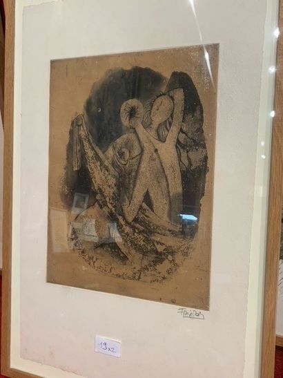 FRIEDLAENDER Couple
Eau-forte, signée en bas à droite
50 x 33 cm
Provenance : Galerie...