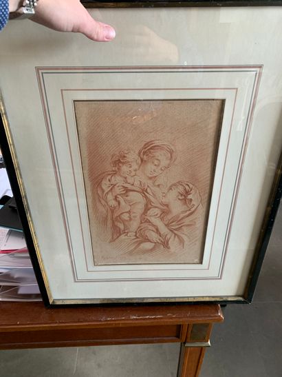 ECOLE FRANCAISE DU XIXème siècle Elégante
Aquarelle sur papier
24 x 23 cm