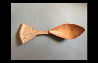 null Malagasy spoon
Light wood, accident and missing
L.21 cm
Collection Régine et...